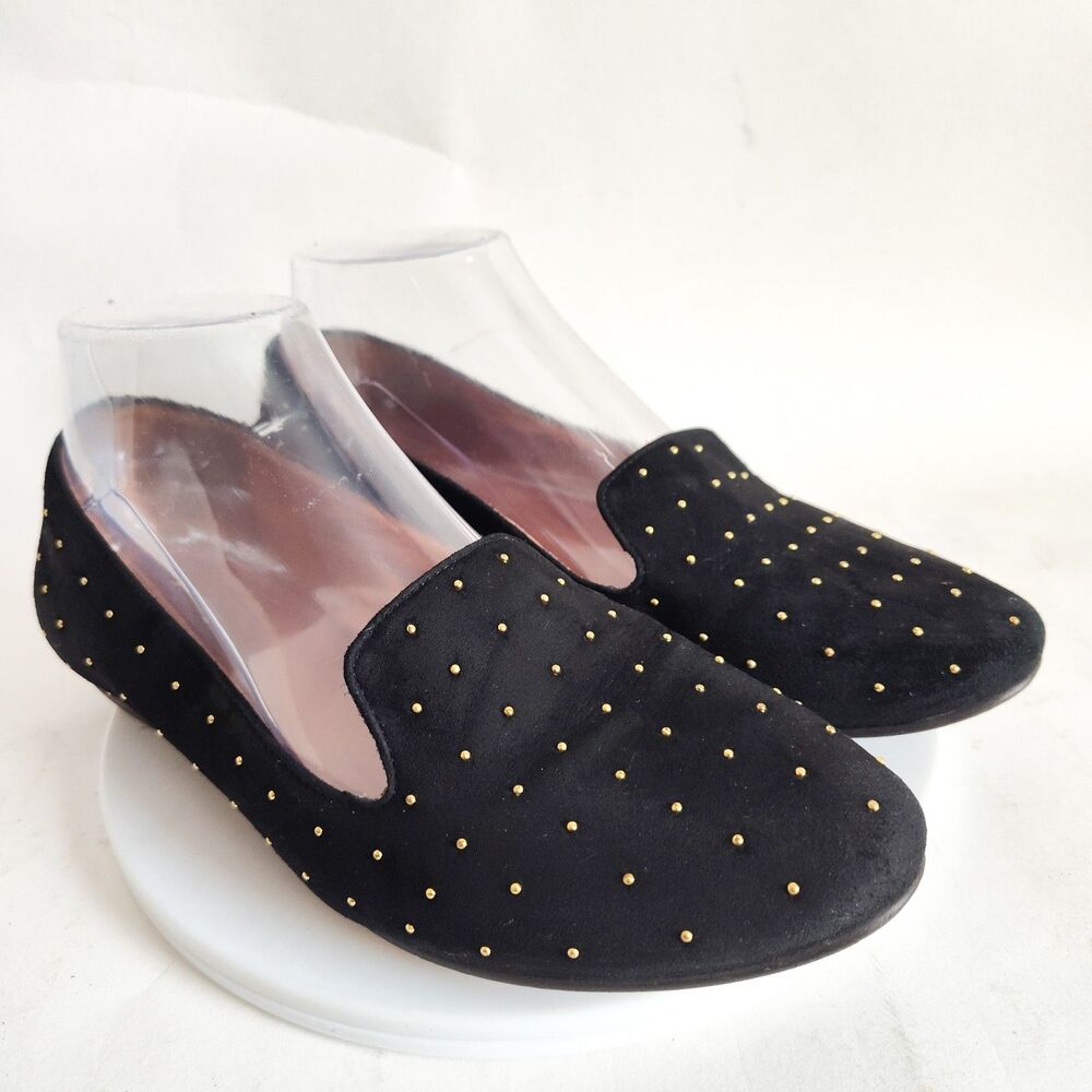 Madewell 1937 Teddy Loafers Women Size 7 Suede Comfortable Leather Flats Studded